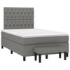 Boxspringbett mit Matratze Dunkelgrau 120 x 200 cm Stoff