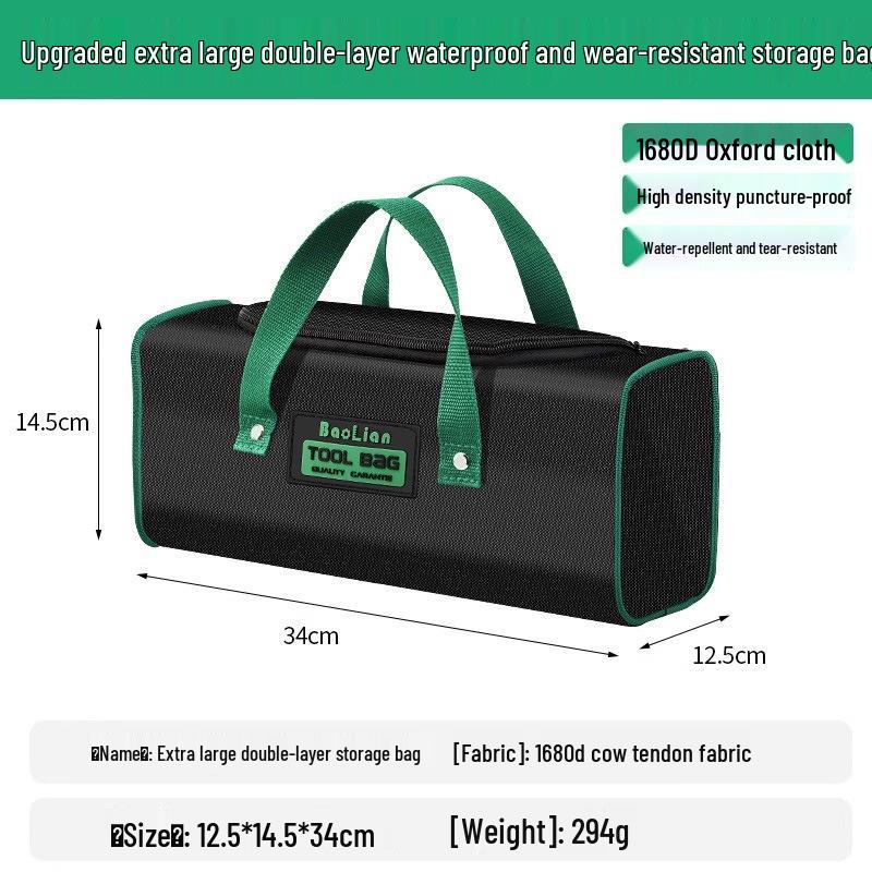 Strapazierfähige wasserdichte Elektrikerwerkzeugtasche: Tragbar, Multifunktional, Verschleißfest, Verdicktes Segeltuch zur Aufbewahrung und Reparatur.