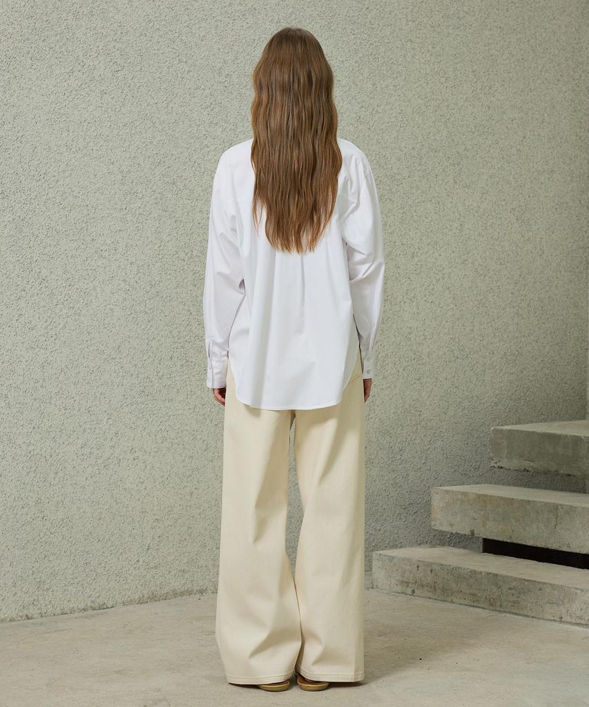 Alikim Bright Oversized Shirt / White