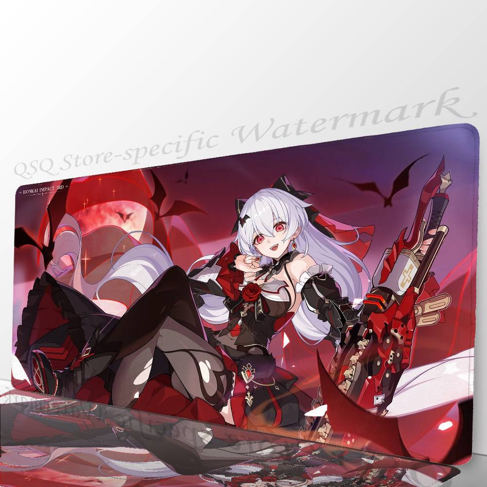 

Theresa Apocalypse H-Honkai Impact 3 АНИМЕ Коврик для мыши Нескользящий Подходит для офисных компьютеров Ноутбуков Игровых столов E-sports Коврики XXL LockEdge700x300x2mm