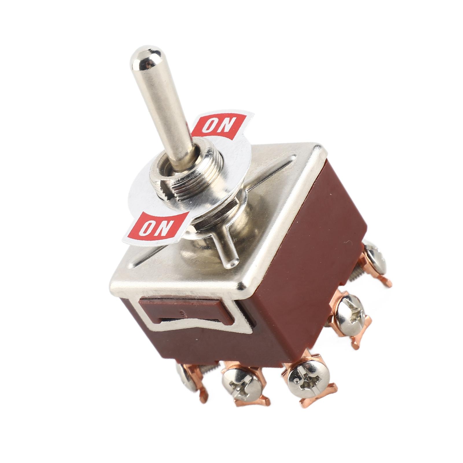 

Перекидний перемикач ON ON 2 положення 3PDT 9 контактів 12 мм 15A 250VAC