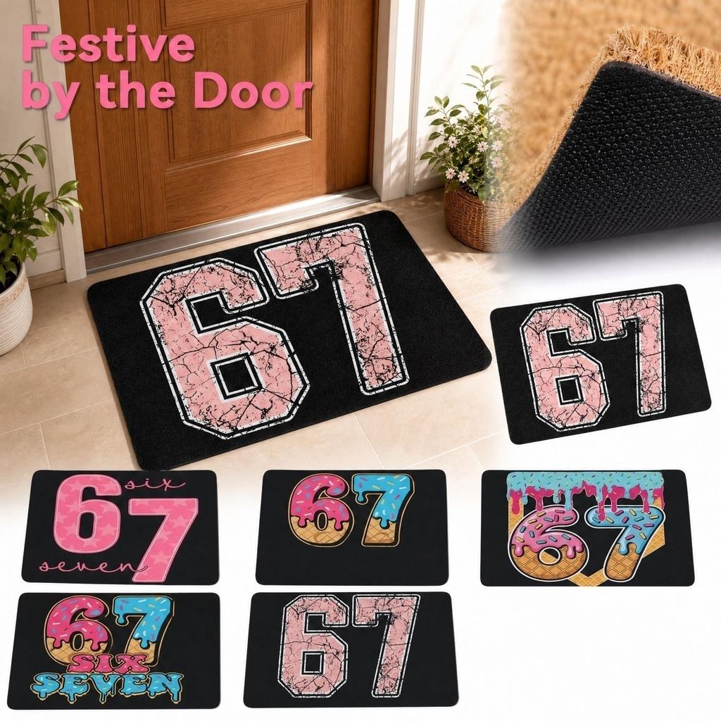 Festive Coir Door for Home Entrance, Holiday Decorative - Crisp
