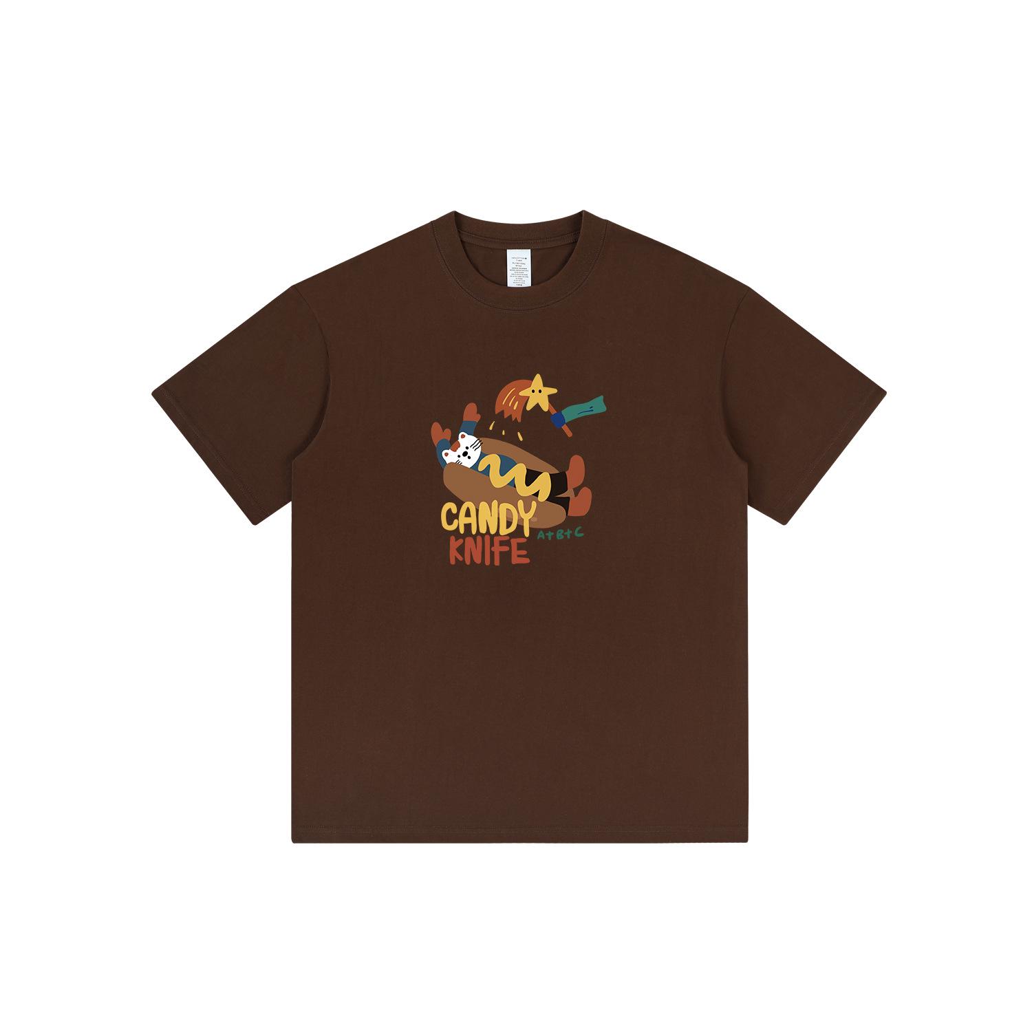 

Niche Preppy American Retro Unisex Short Sleeve Pure Cotton T-shirt for Spring and Summer Extra Large