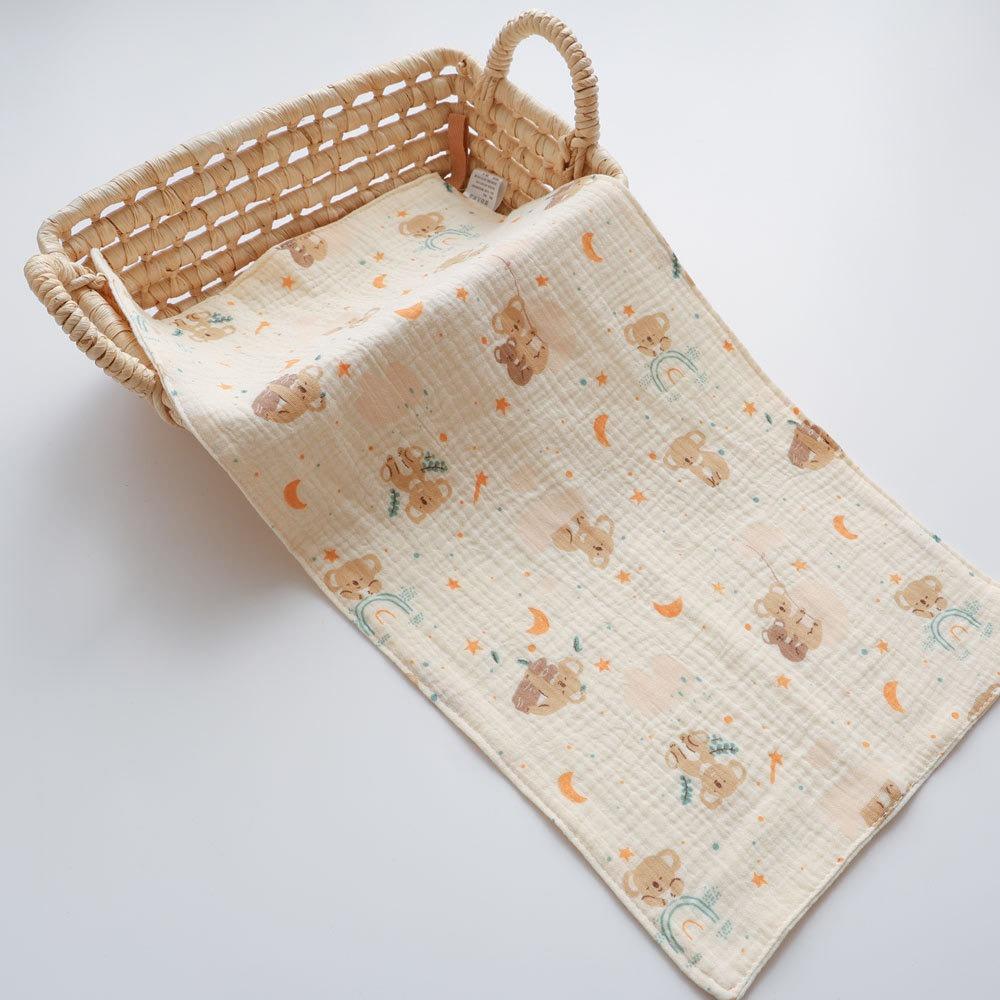 

4 слоя детского полотенца для лица 25*50 см для новорожденных, полотенца для рук в детском саду, мягкая длинная салфетка для отрыгивания 7