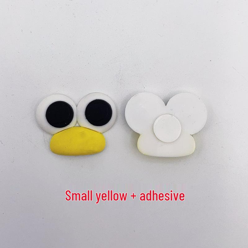 Cartoon Sausage Mouth & Big Eyes Duckbill Rubber Patch - Cute DIY Drain Basket Ornaments