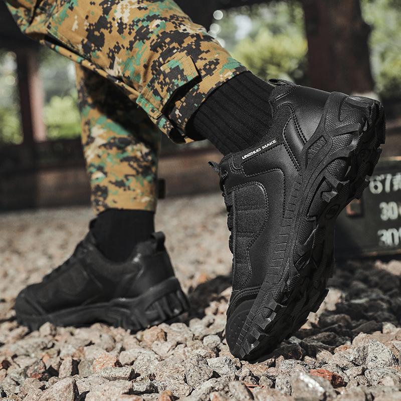 New Men's Tactical Boots Combat Anti-Slip Work Shoes Breathable Special Force Army Boots Male Military Motorcycle Shoe