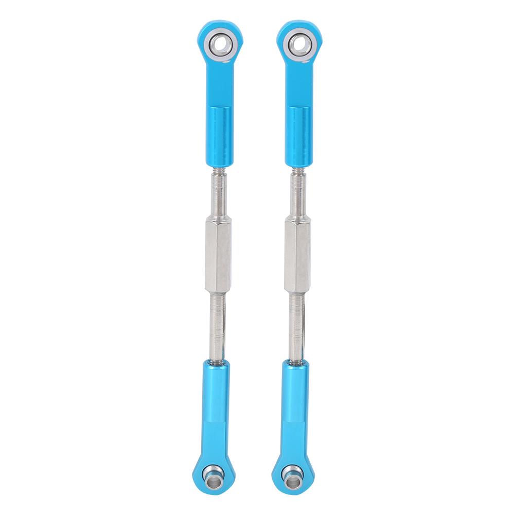 1 Pair Aluminum Alloy Metal Tie Rod RC Accessory Fit for HSP 94762 94763 1 8 RC Car Blue