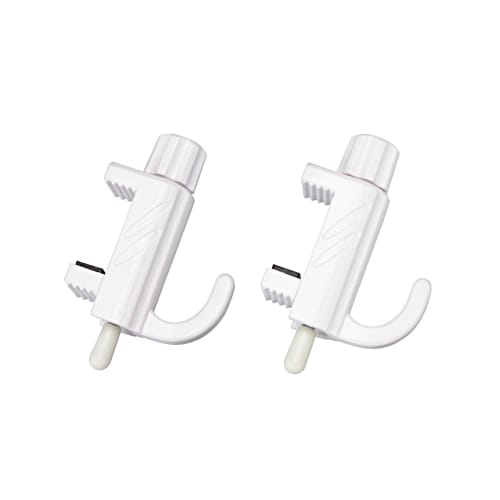 

Nomura Tech ABS Resin Easy-to-Use Screw-Mounted Hooks, 2-Piece Set, White, N-1077