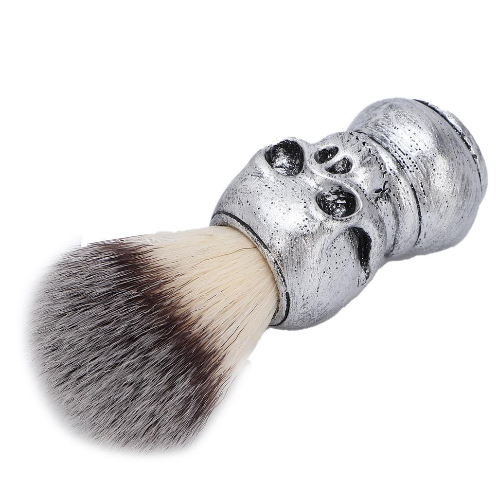 Men s Shaving Brush with Skeleton Shape Handle Facial Beard Cleaning Grooming Shave Tool