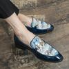 Mode Italienische Herrenschuhe Bunte Bunte Slipper Herren Slip-on Fahrschuhe Herren Nachtclub Mode Lederschuhe Hochzeitsschuhe