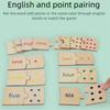 Points Brain Traing Toys Cartoon Animal Number Matching Card Game Number Matching Toys  Kids