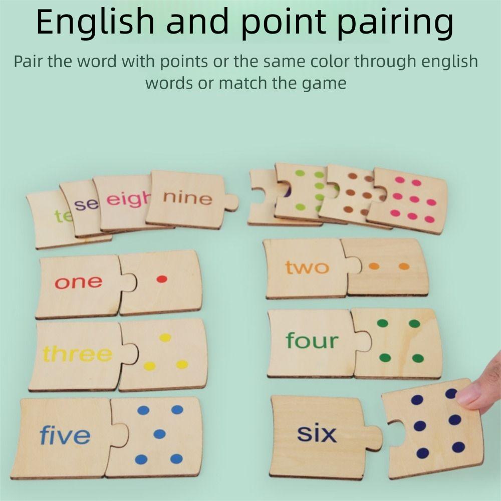 Points Brain Traing Toys Cartoon Animal Number Matching Card Game Number Matching Toys  Kids