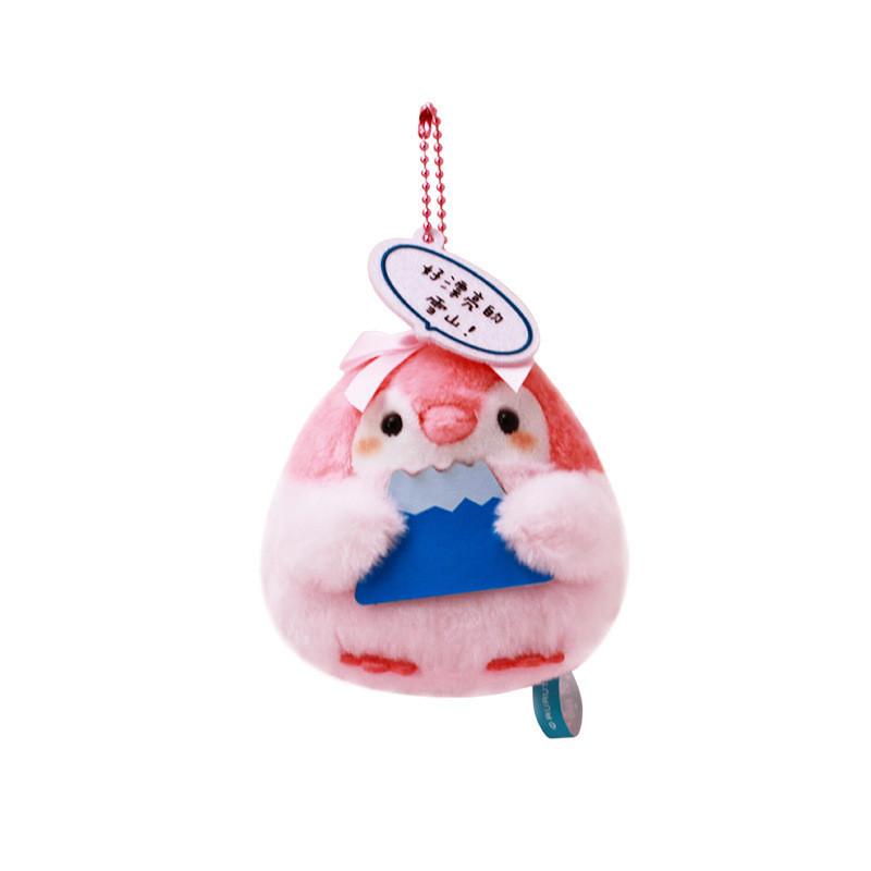 

Positive Energy Small Penguin Doll Keychain Plush Toy Wholesale Anime Accessories Short Plush Stuffed Animal Pink Fuji Mountain красный