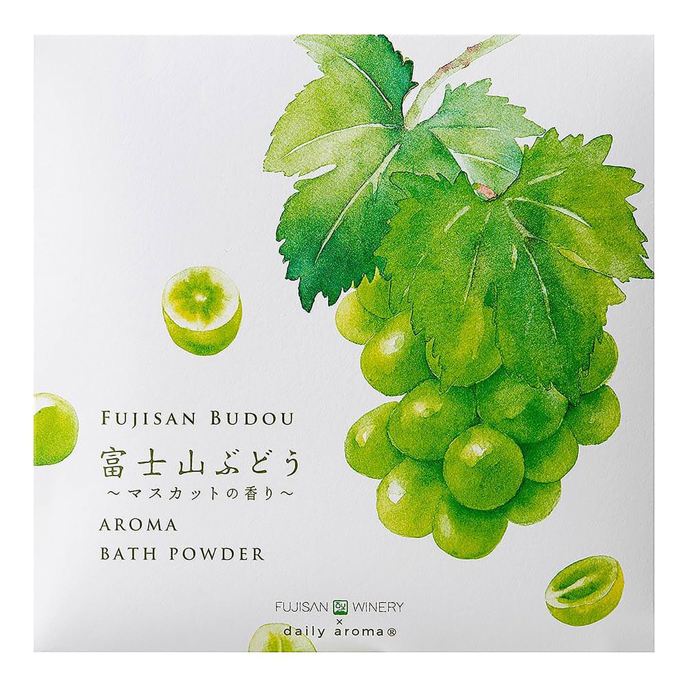 Daily Aroma Fuji Grape Aroma Bath 1 Muscat Scent Daily Aroma Collaboration with Fuji Made in Bath Camellia Koshu Grape Individually Wrapped Mt. зелёный
