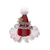 Christmas Hairpin Mini Santa Hat Hair Hoop Headband Jewelry Christmas Party Favors Creative Photo Props Festival Supply