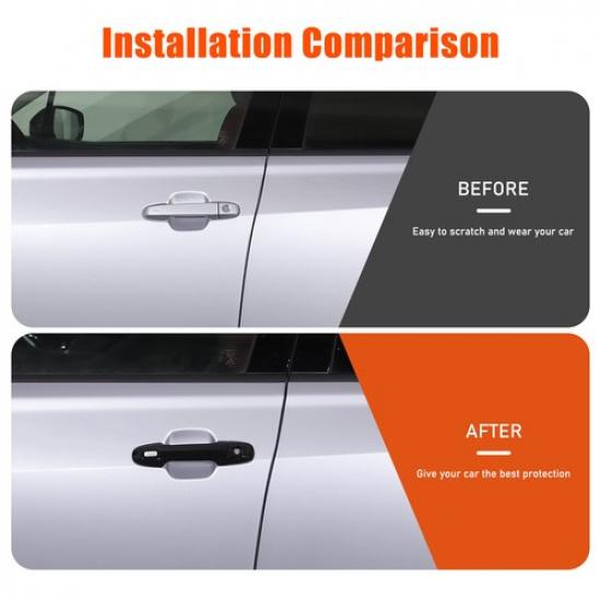 Kit di finiture per copri maniglia esterna porta in ABS Nero Lucido per Subaru Crosstrek 23-24