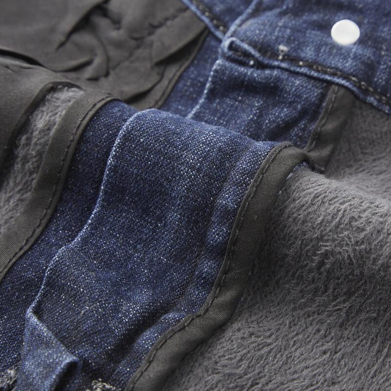 Shanshan Men's 2025 A/W Fleece-Lined Thick Denim Jeans