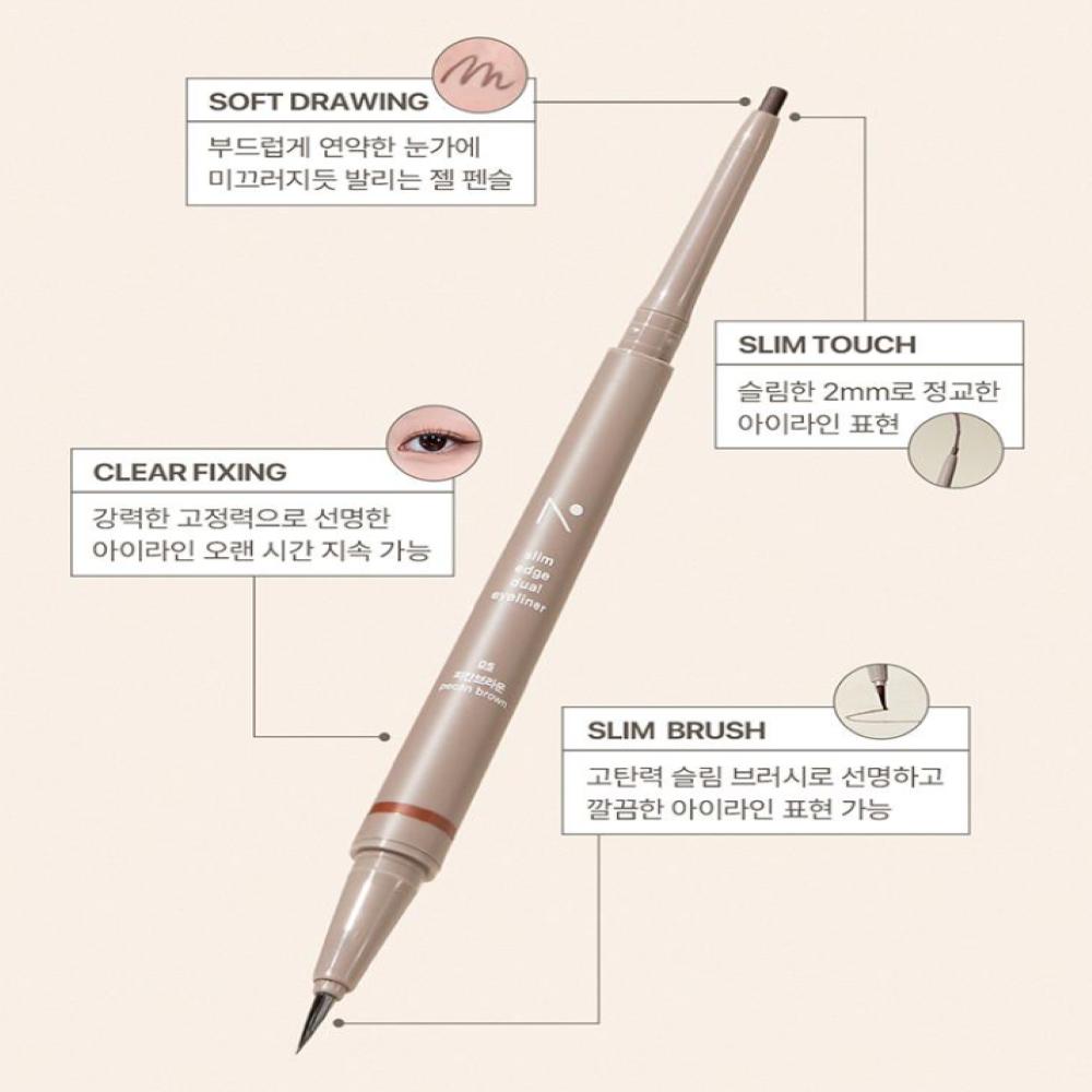 nobev Slim Edge Dual Eyeliner 5 Colors