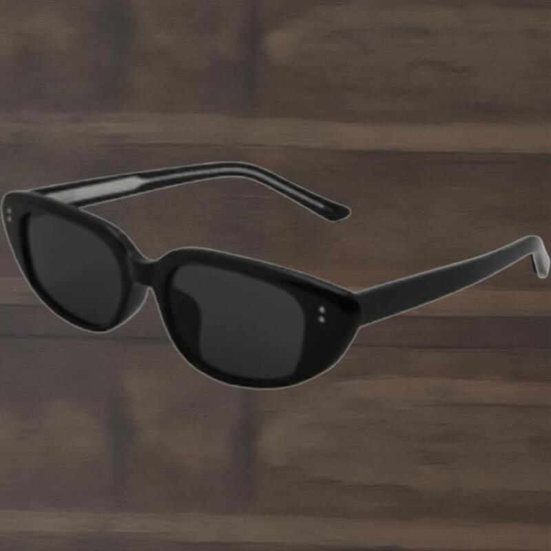 

Unisex UV-blocking thick-rimmed travel sunglasses Crystal Gray-Black