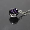 Starry Sky Zodiac Glass Ball Pendant Necklace