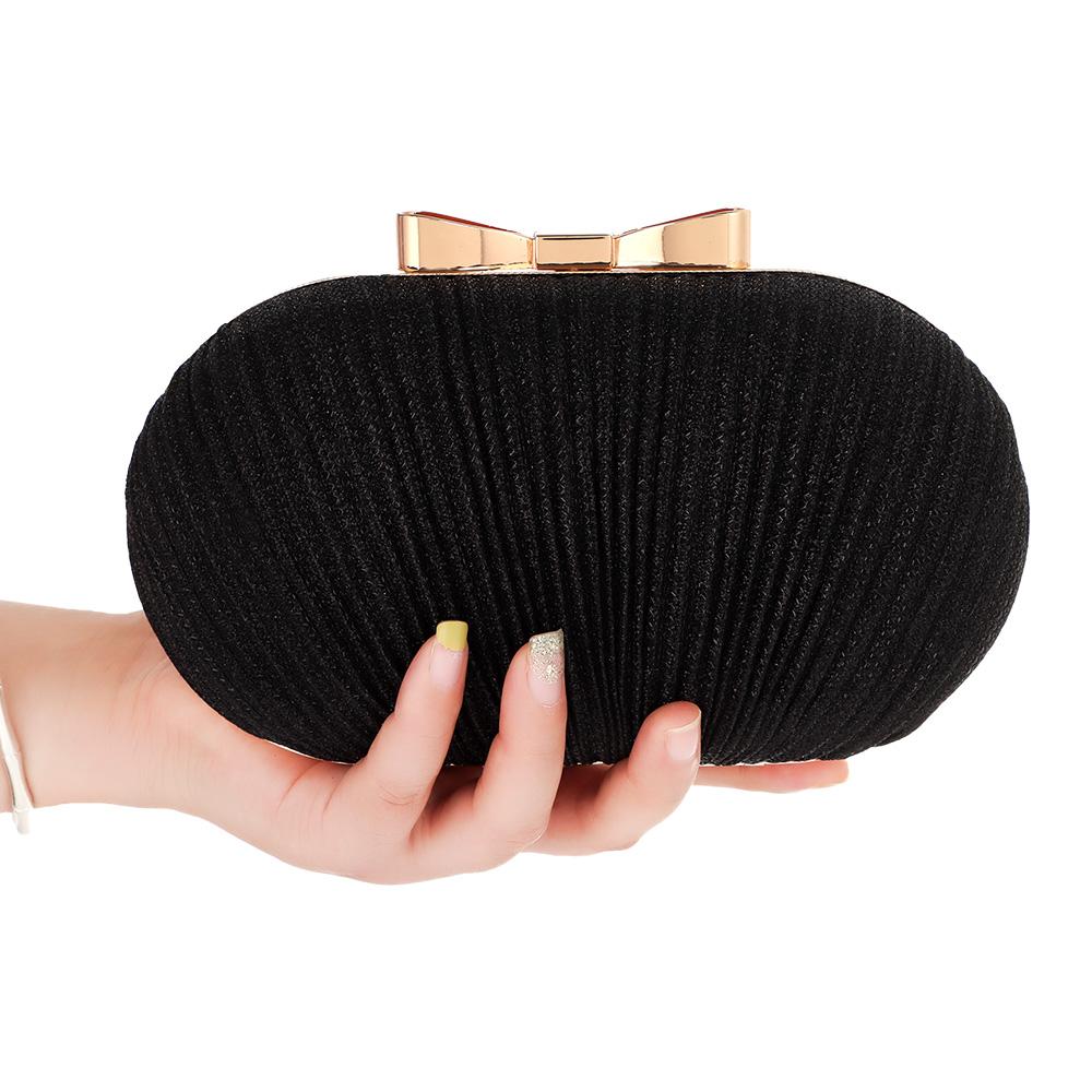 1PC Egg Shape Rhinestones Evening Bag Beaded Chain Purse Clutch Shoulder Bag Handbags Wedding Party Women's Luggage Bags