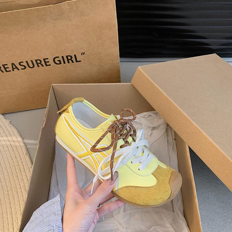 

Балетный стиль ретро мандаринки спорт и отдых тонкая подошва 2025 весна новые модели 40 жёлтый