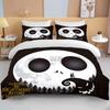 Set Biancheria da Letto Stampato 3D The Nightmare Before Christmas 1 Copripiumino 2 Federe Set Biancheria da Letto per Adulti e Bambini Varie Misure