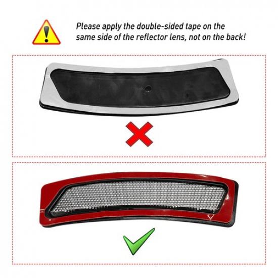 Fit For BMW 2012-2015 328I Clear Bumper Reflector Side Marker Front Left & Right