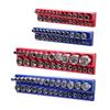 Magnetic Socket Organizer Set 4PCS Socket Trays Blue & Red for Metric SAE