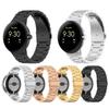 Premium Adjustable Metal Replacement Band Suitable For Watch 4 3 41mm 45mm Three Bead Design Scratch Resistant Accessory