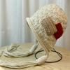 Trendige Damen-Wintermützen, modische neue handgestrickte Wintermützen mit Quasten, stilvolle Winterstrickwaren
