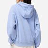 Li Ning Sports Lifestyle Series Hooded Solid Color Pullover Long Sleeve Sweatshirt Women Sweatshirt River-Gray-Blue AWDU044-2
