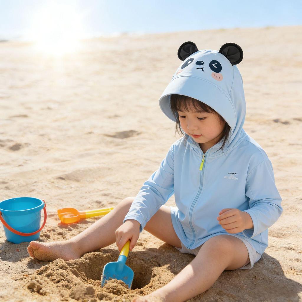 Children's Ice Silk UV Protection Jacket for Summer - Sun Protection Beachwear for Boys and Girls