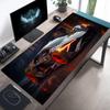 1 pc Futuristic Sports Car Desk Mat Non-Slip Rubber Gaming Mouse Pad Washable Keyboard Mats Office Game Setup Computer Accessory
