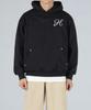 Hueo [Unisex] H Logo Rivet Hoodie _Black