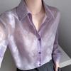Early Spring Stylish Elegant Women Sunscreen Shirt Unique French Inspired Design Top
