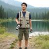 [Essesstim] Mesh Vest, Men's Photographer Vest, Sleeveless Vest, Jacket, Mesh