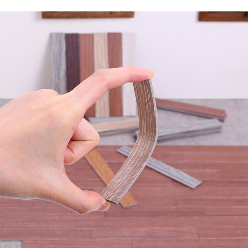 20Pcs 1/12 Miniature Dollhouse Wooden Floor Tiles Self-Adhesive Wood Grain Flooring Sticker 1:12 Scale Doll House Floor Decor