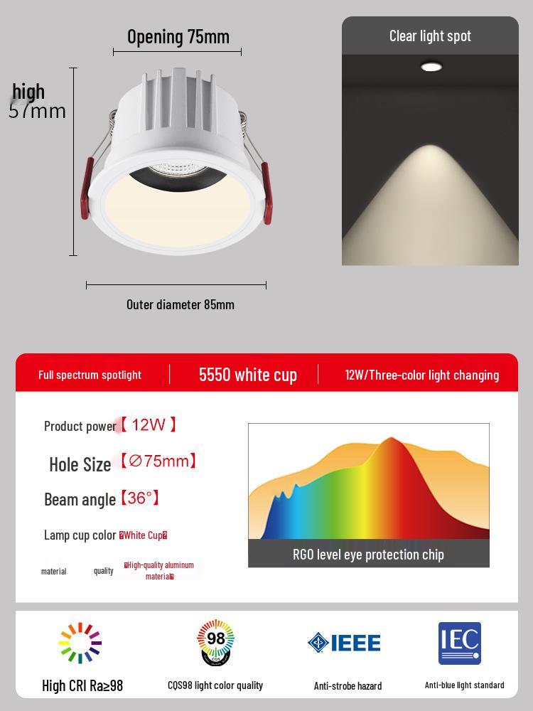 Recessed Downlights & Ceiling Spotlights for Living Room - Small Hill Wall Wash Lights