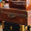 1Set Lock and Key Latch Hasp Chinese Vintage Wood Box Padlock Jewelry Chest Latch Small Cabinet Latches Hardware Retro