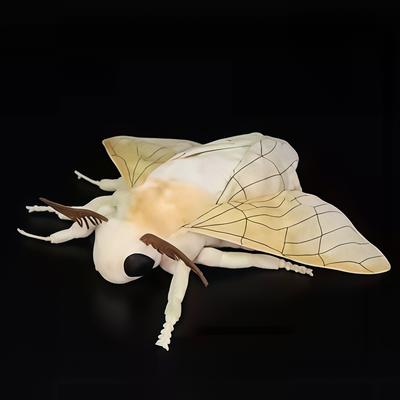 25cm Cute Insect Silkworm Moth Plush Toys Fidelity Silkworm Plushie Insect Animals Simulation Stuffed Doll Kawaii Toy Kids Toys
