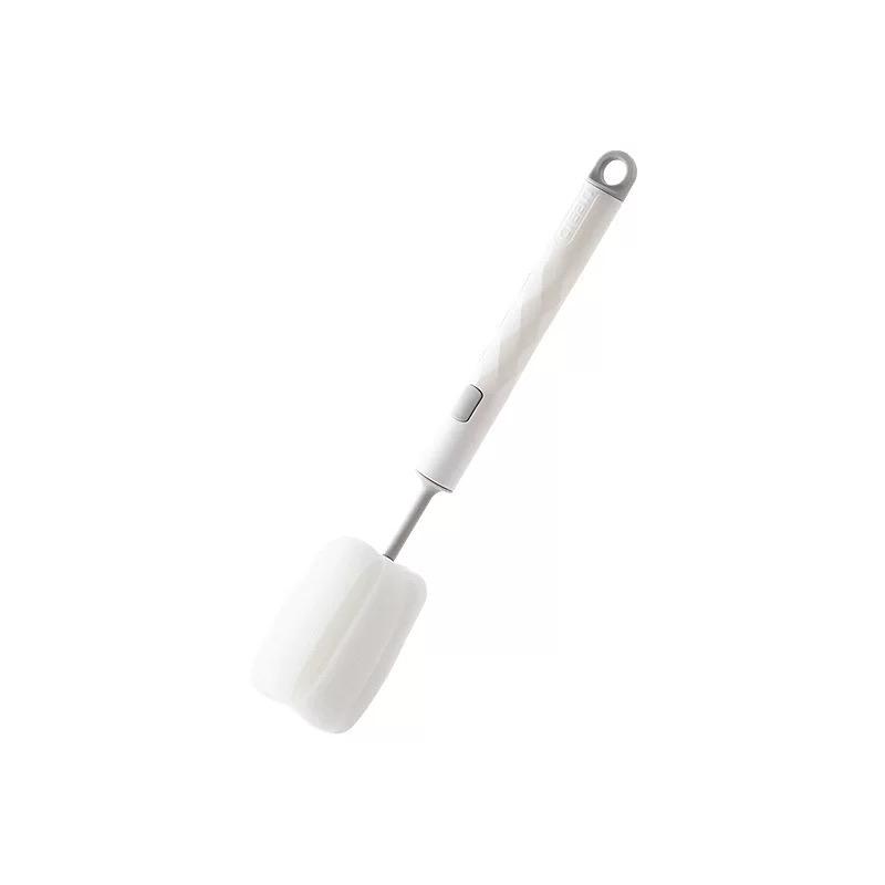 Soft Sponge Cup Brush  Long Handle Sponge Bottle Brush Drink Wineglass Bottle Glass Cup Washing Cleaning Kitchen