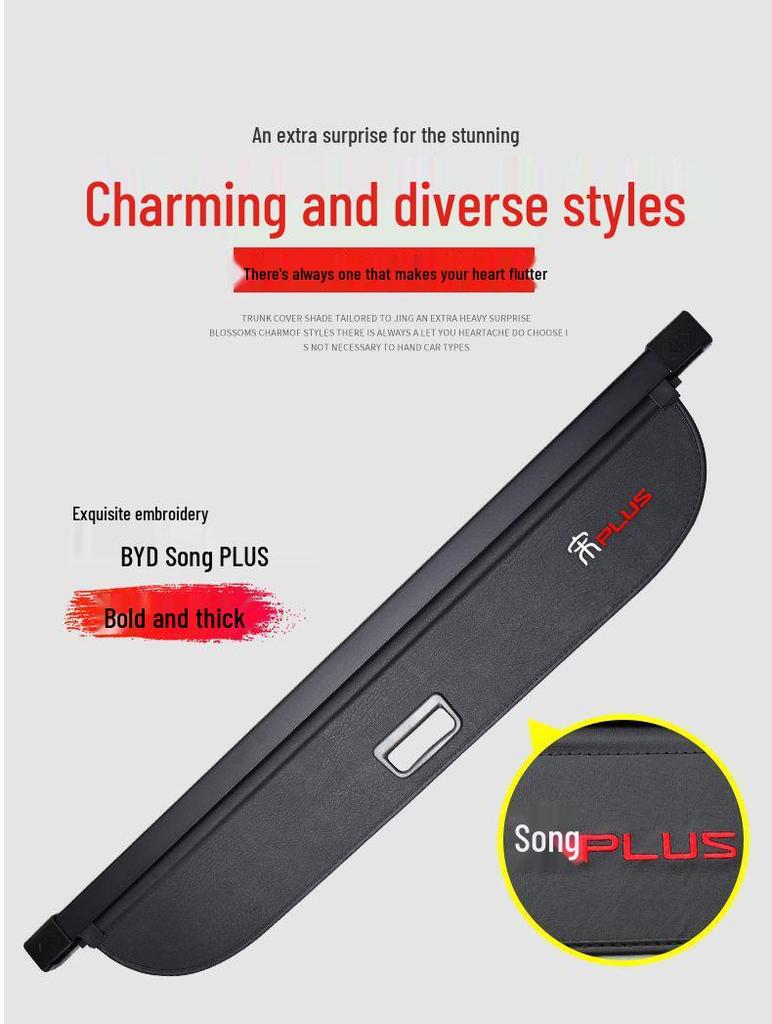 BYD Song Plus Trunk Cargo Cover: DM-i/EV Rear Storage Partition Interior Upgrade