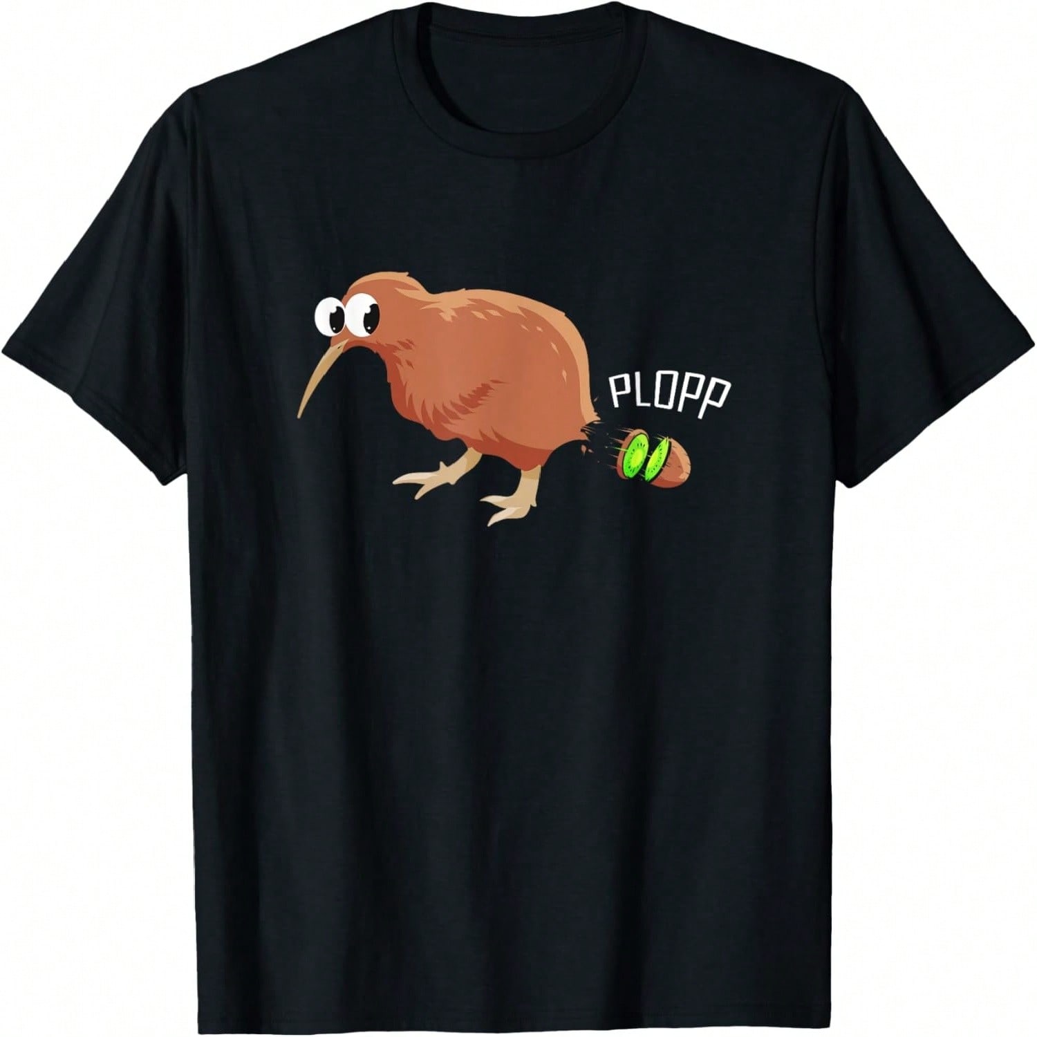 Kiwi Bird On Kiwi Bicycle Kawaii Kiwi T-Shirt S разноцветный