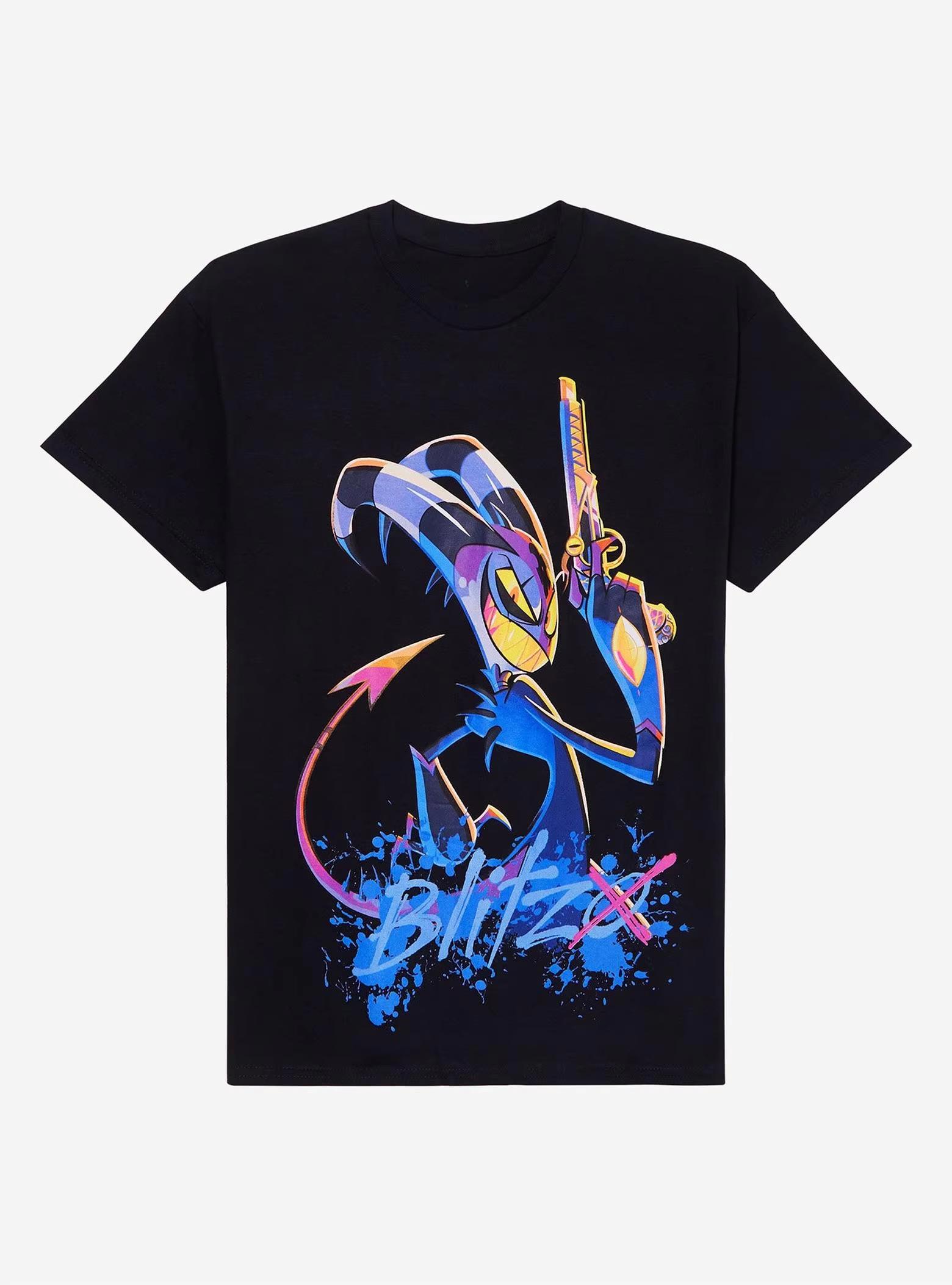 

2026 Helluva Boss Blitz TShirt Hot Topic Exclusive Printed Summer Luxury Brand Cotton Mens and Womens Tshirt Short Sleeve 4XL