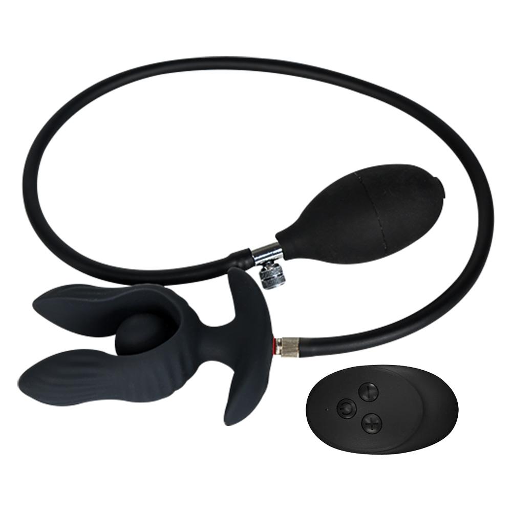 10-frequency Vibration Prostate Bead Inflation Huge Anal Plug Electric Orgasm Masturbation Massager Sex Product Butt Plug SexToy