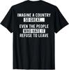 Retro Stell dir ein Land so großartig vor (AN Zurück) T-Shirt