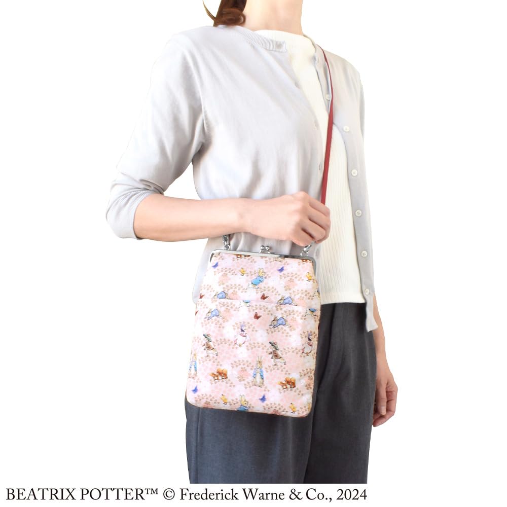 Peter Rabbit Goshuincho Pouch Flower Carpet (Clasp Purse) [ST-CNPR0002]