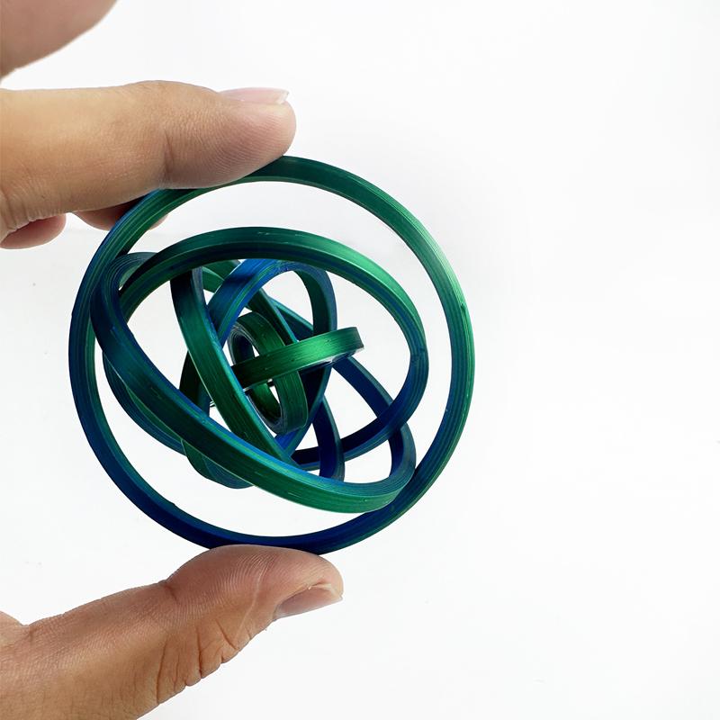 3D Printed Round Rotating Toy AntiAnxiety Portable Fractal Fidget Disc Creativity Relaxation Spirals Sensory Toy Party Games