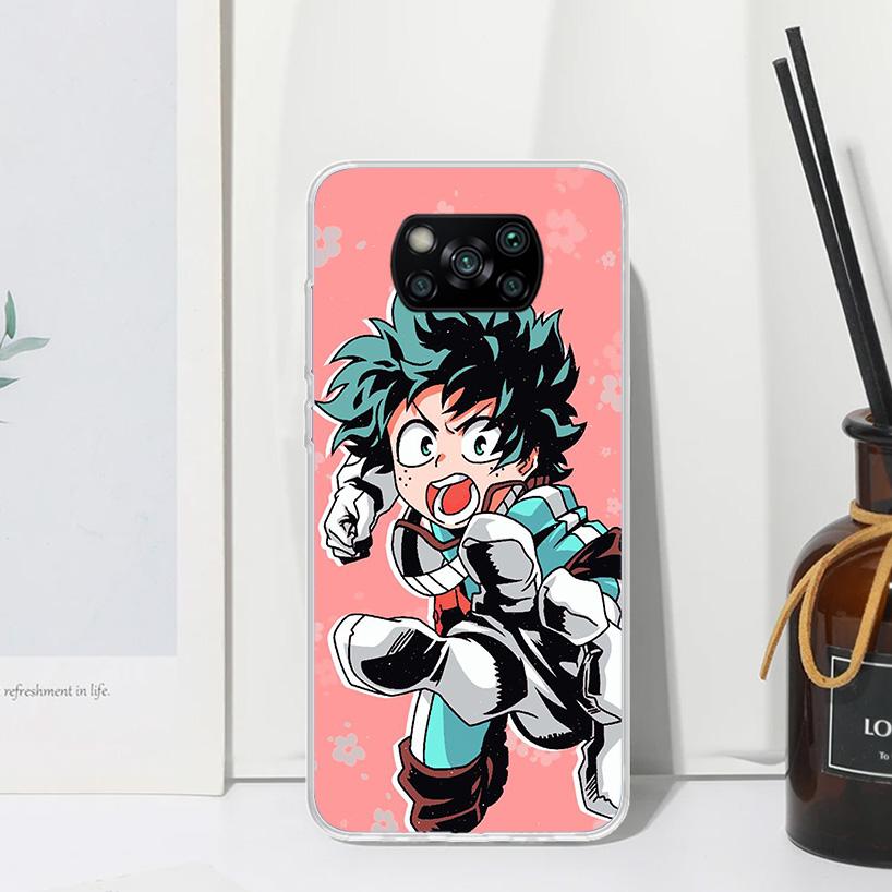 My Hero Izuku Deku Phone Case For Xiaomi Poco X7 X6 X5 M7 M8 Pro F7 Ultra Redmi 15C 15 13C 13 12C 12 10 10C 10A Art Fundas Poco